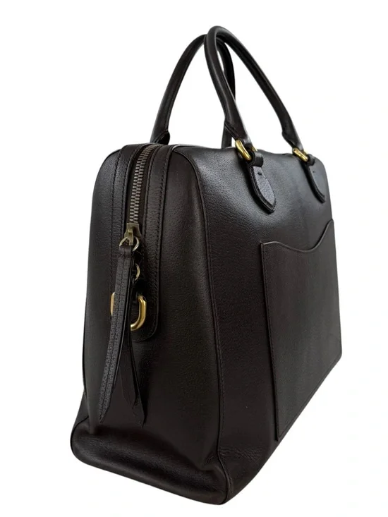 Gucci Calfskin Leather Medium Web Stripe Satchel Bag - Picture 4 of 13